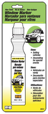Hy-Ko 40610 Non-Toxic Removable Window Marker, White
