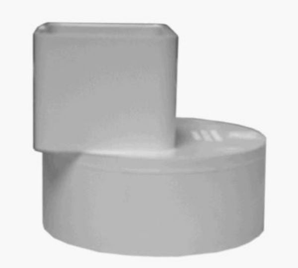 Genova 46234 Offset Flush Fit Downspout Adapter, 2" x 3" x 4"