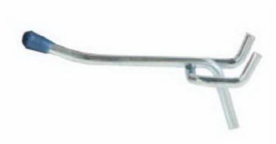 Crawford 18360 Double Prong Straight Peg Hook, 6", 3-Pack