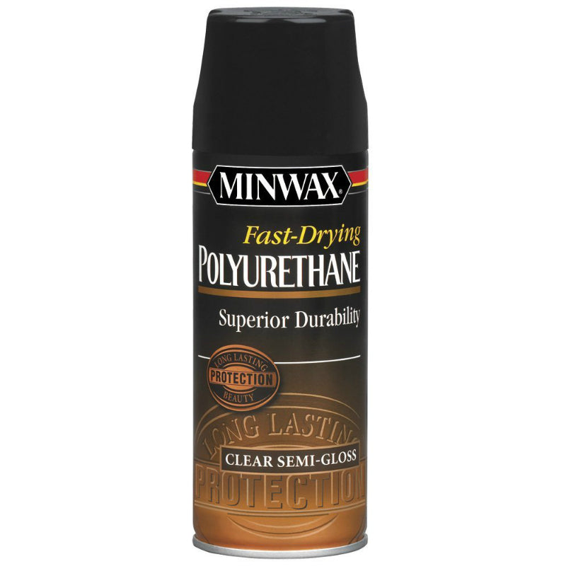 Minwax® 33055 Fast-Drying Polyurethane Finish, 11.5 Oz Aerosol, Clear Semi-Gloss