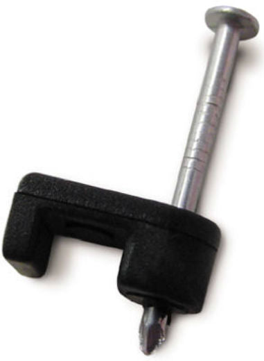 Gardner Bender PSB-165 Coaxial Cable Staple, 1/4", Black