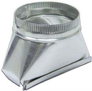 Lambro 123IND Round Aluminum Transition Fitting, 7"