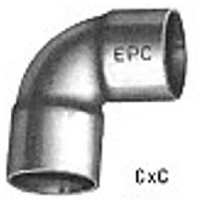 Wrot Copper Reducing Elbow 3/4" X 1/2"