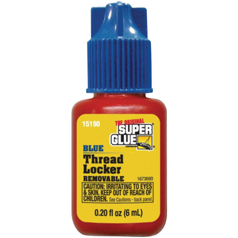Super Glue® 15190 Removable Blue Thread Locker, 6 mL