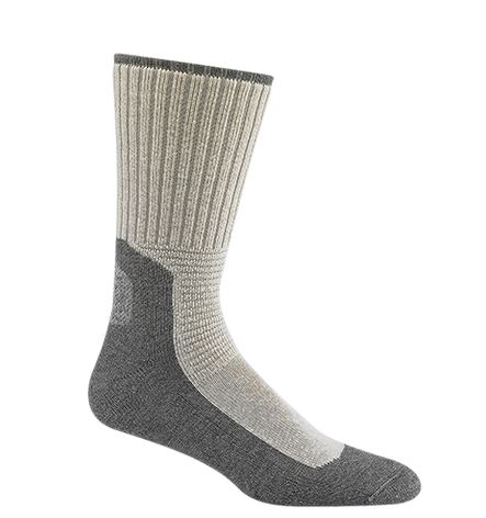 Wigwam S1349-902-MD Mens At Work DuraSole Pro Sock, Medium, White/Gray, 2-Pack