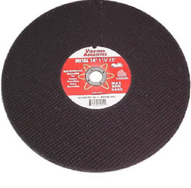 Virginia Abrasives™ 424-15112 Metal & Steel Bonded Cutoff Wheel, 12"x1/8"x20 mm
