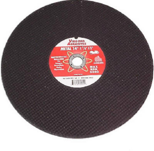 Virginia Abrasives™ 424-15112 Metal & Steel Bonded Cutoff Wheel, 12"x1/8"x20 mm