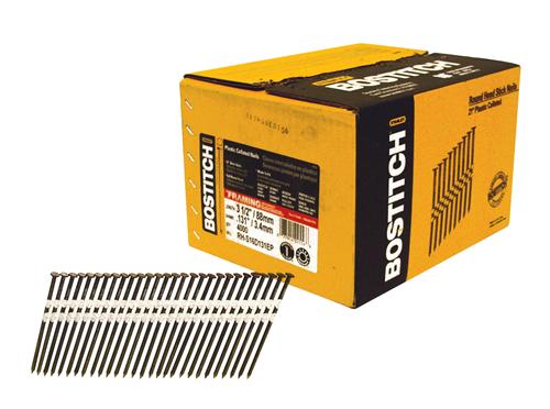 Bostitch RH-S16D131EP Plastic Collated Stick Framing Nails, 21°,3.50",4000-Count