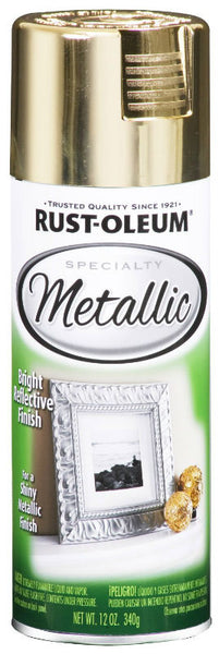 Rust-Oleum® 1910-830 Specialty Metallic Spray Paint, 12 Oz, Gold