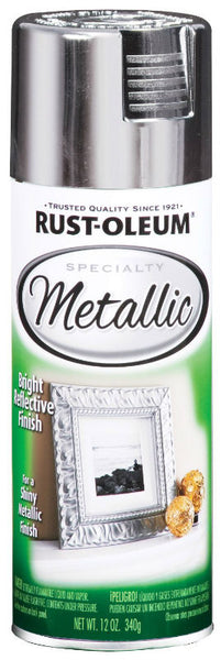 Rust-Oleum® 1915-830 Specialty Metallic Spray Paint, 12 Oz, Silver