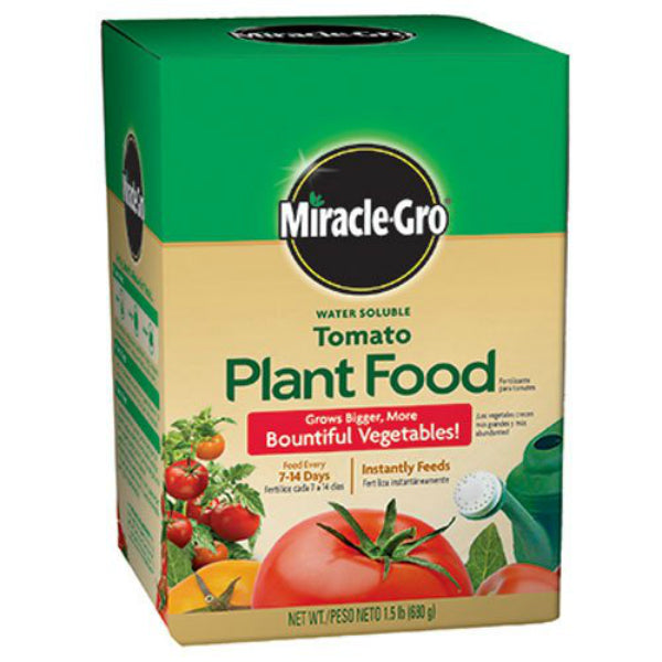 Miracle-Gro® 2000422 Water Soluble Tomato Plant Food, 18-18-21, 1.5 Lbs