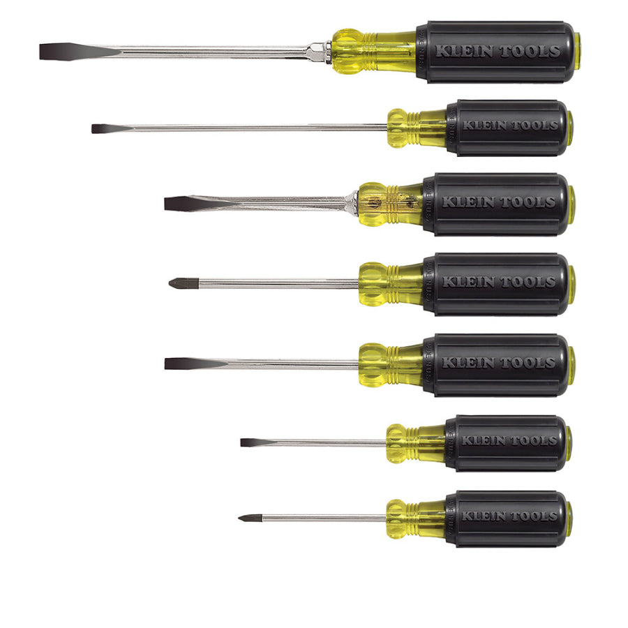 Klein Tools 85076 Cushion-Grip Screwdriver Set, 7-Piece