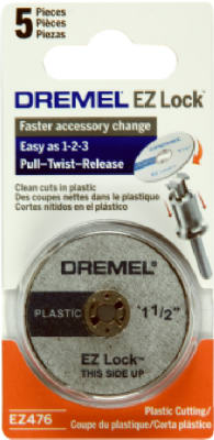 Dremel EZ476 EZ Lock Plastic Cut Off Wheel, 5-Pack