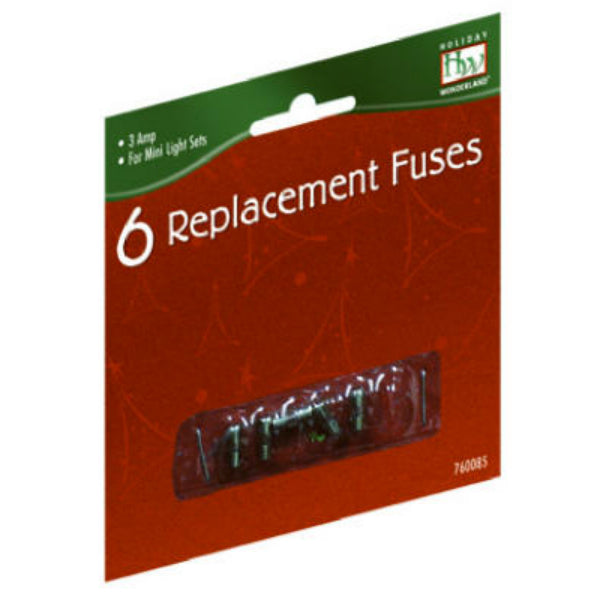 Holiday Wonderland 1267-88 Christmas Mini Light Replacement Fuses, 3A