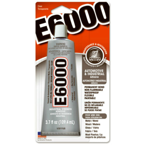 E6000® 230022 Industrial Strength Adhesive w/ Self-Leveling Formula, 3.7 Oz