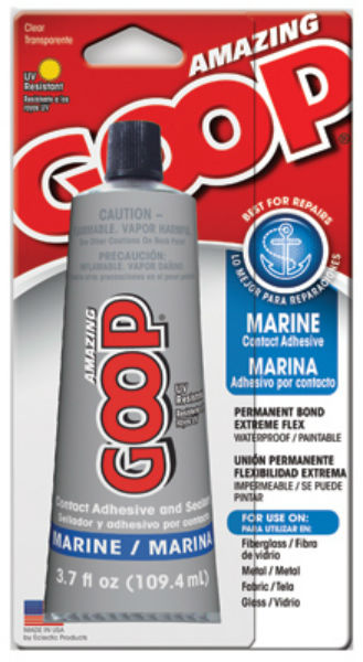 Amazing GOOP® 170011 Marine Contact Adhesive & Sealant, 3.7 Oz, Clear