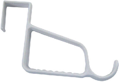 InterDesign® 16301 Over The Door Hanger Valet, White, Plastic