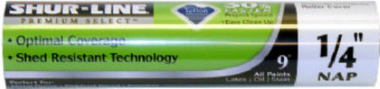 Shur-Line 55500S White/Knit Fabric Roller Cover with Teflon, 1/4" Nap