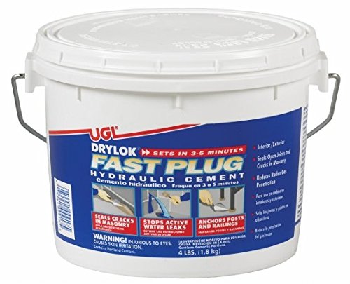 Drylok® 00917 Interior/Exterior Fast Setting Hydraulic Cement, 4 Lbs