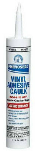 Phenoseal® 00005 Does It All!® Vinyl Adhesive Caulk, 10 Oz, White