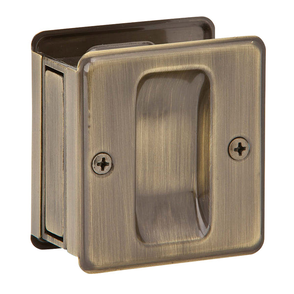 Schlage SCP990B5 Solid Brass Sliding Door Pull, Antique Finish