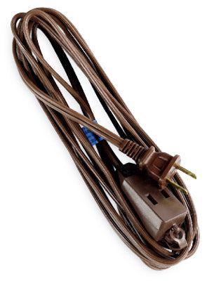 Master Electrician 09403ME Polarized Cube Tap Extension Cord, 13A, 12', Brown