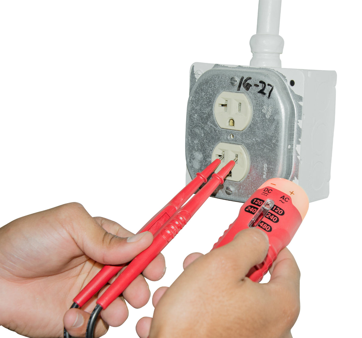 Gardner Bender GVT-392 Solenoid Voltage Tester, 120 - 480 V & DC Polarity
