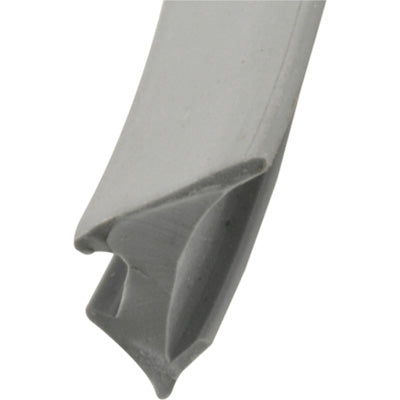Slide-Co P-7792 Glass Glazing Spline, Gray Vinyl, .230 x .395 x 200'