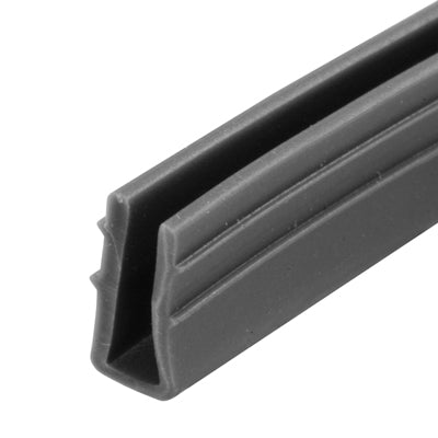Slide-Co P-7738 Glass Retaining Spline/Glazing "U" Channel, Gray Vinyl, 200'