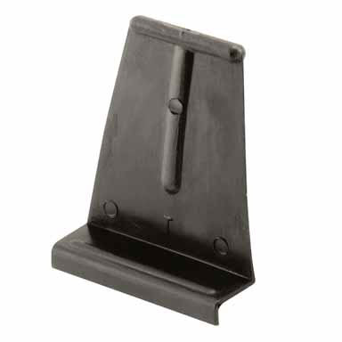 Slide-Co PL-14621 Plastic Spline Channel Pull Tabs Tub, Black, 25-Pack