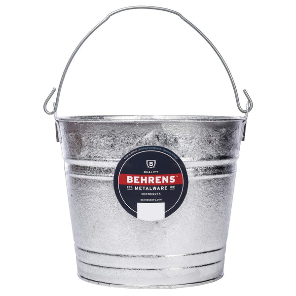 Behrens 1212GS Galvanized Steel Water Pail, 12 Qt