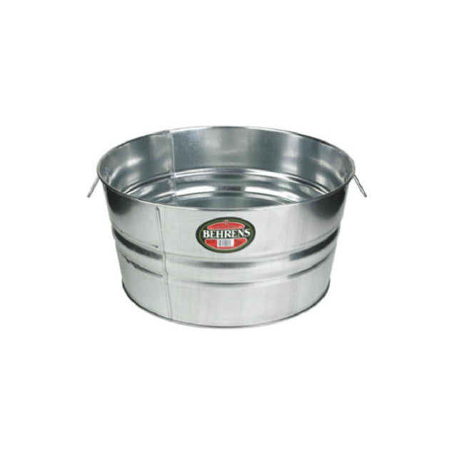 Behrens 1GS Galvanized Steel Round Tub, 11 Gallon