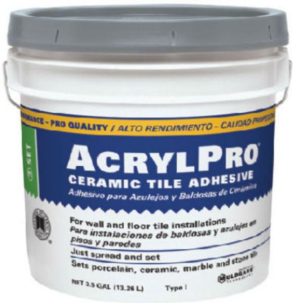 Custom® ARL40003 AcrylPro® Ceramic Tile Adhesive, 3.5 Gallon