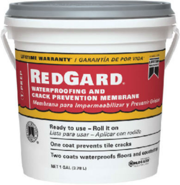 Custom® LQWAF1-2 RedGard® Crack Prevention & Waterproofing Membrane, 1 Gallon