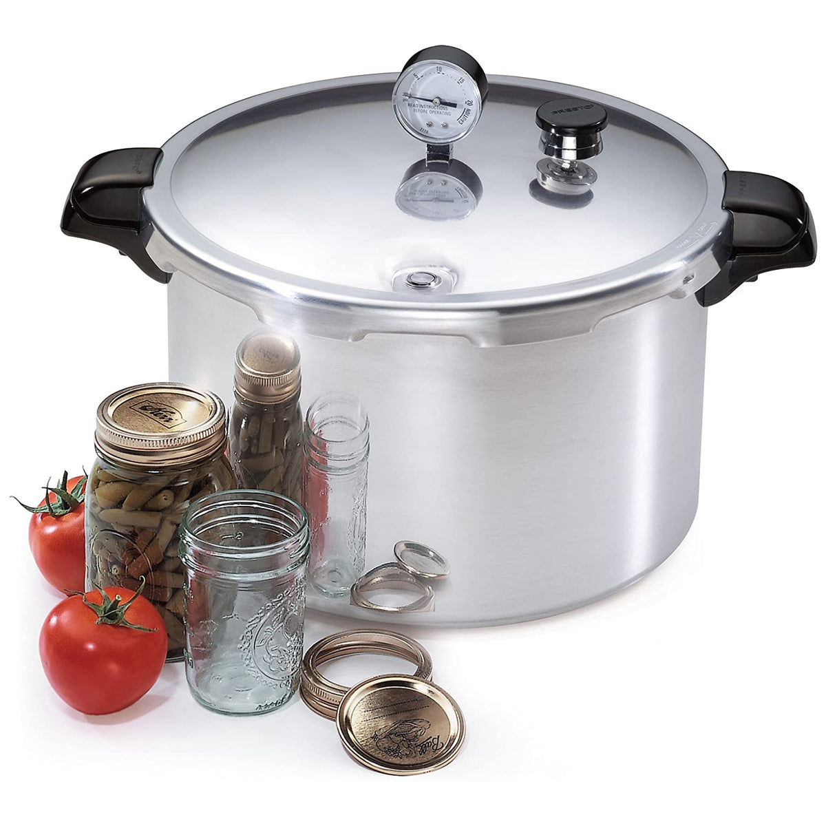 Presto 01755 Pressure Canner & Cooker, Aluminum, 16-Qt Capacity – Toolbox  Supply