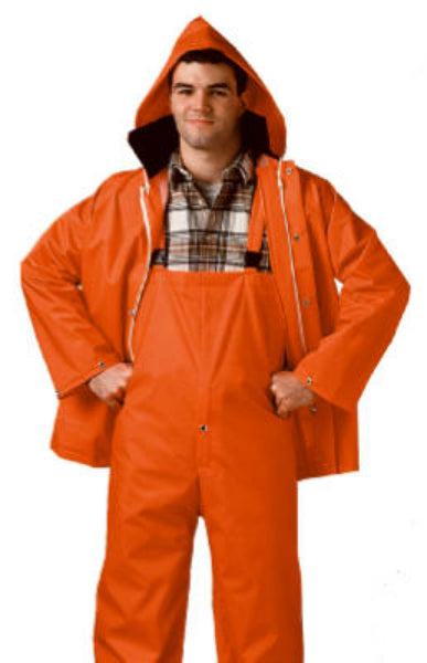 Comfort-Tuff® S63219-MD Jacket & Bib Rainsuit, Medium, Blaze Orange