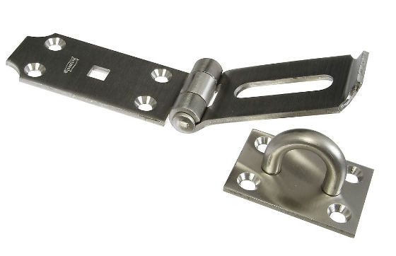 National Hardware® N342-550 Safety Hasp, 7-1/2", Stainless Steel