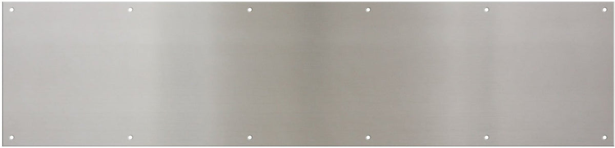 National Hardware® N325-431 Aluminum Kick Plate, 8" x 34", Satin Nickel