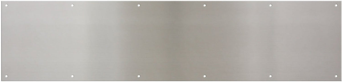 National Hardware® N325-431 Aluminum Kick Plate, 8" x 34", Satin Nickel