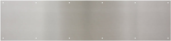 National Hardware® N325-431 Aluminum Kick Plate, 8" x 34", Satin Nickel