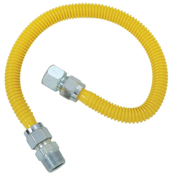 BrassCraft CSSC21-48-P SC Series Gas Appliance Connector, 48"