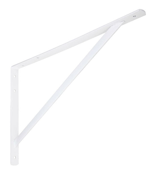National Hardware® N260-596 Super Strength Shelf Bracket, 16", White