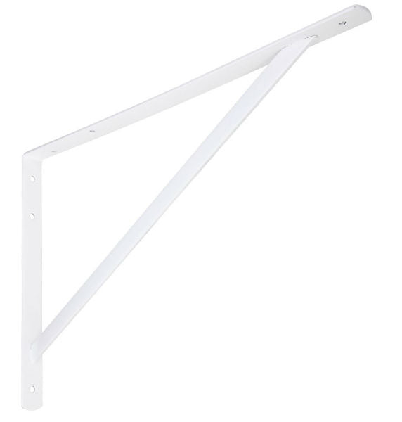 National Hardware® N260-604 Super Strength Shelf Bracket, 20", White