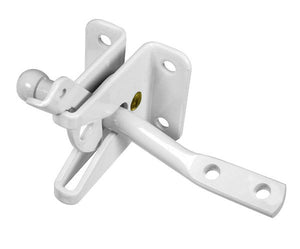 National Hardware N262-105 Steel  Automatic Gate Latch, White