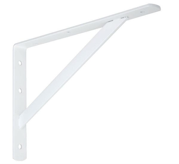 National Hardware® N301-630 Super Strength Shelf Bracket, 12", White