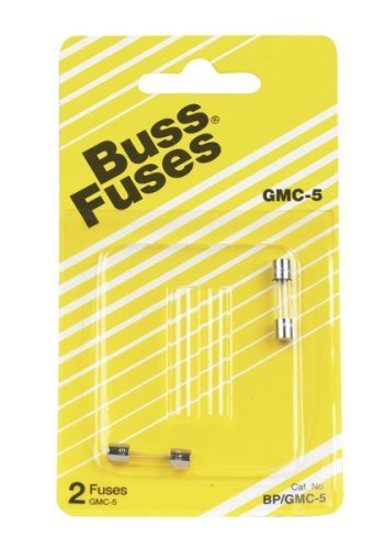 Cooper Bussmann BP/GMC-5 Type GMC Time Lag Fuse, 5A, 2-Pack