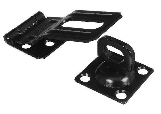 National Hardware® N305-979 Swivel Staple Safety Hasp, 3-1/4", Black