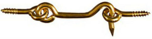 National Hardware® N118-117 Hook & Eye, 2", Solid Brass