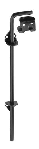 National Hardware® N177-188 Adjustable Throw Cane Bolt, 1/2" x 18", Black