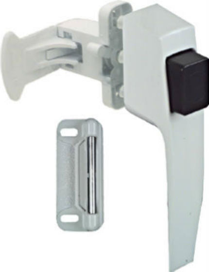 National Hardware® N213-165 Pushbutton Latch, 1-3/4", White